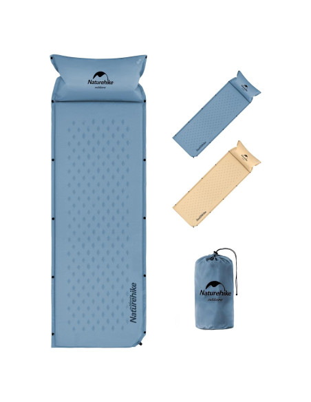 Almohadilla de Dormir Autoinflable Naturehike D01 Individual Azul