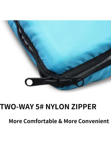 Saco de dormir 3 estaciones MOUNTAINLODGE azul impermeable