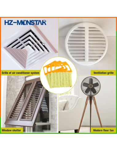 Cepillo de Limpieza de Persianas 7 Dedos HZ-MONSTAR - 3 Pcs