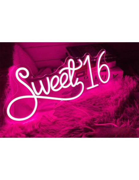 Luz de Noche LED Neon Ulalaza 41x28cm Decoración Pared