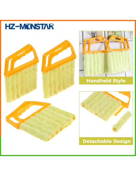 Cepillo de Limpieza de Persianas 7 Dedos HZ-MONSTAR - 3 Pcs