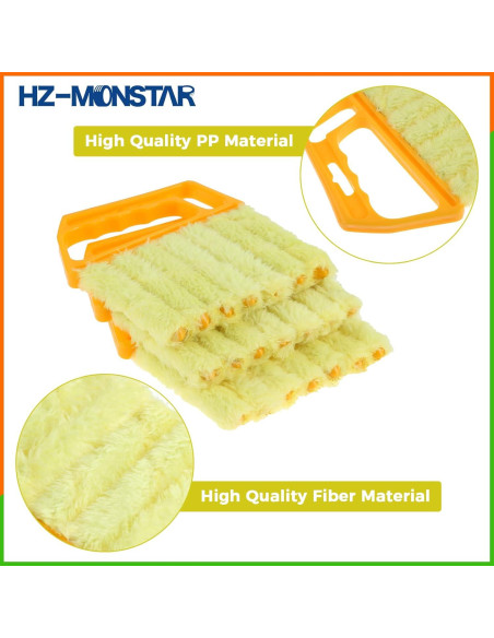Cepillo de Limpieza de Persianas 7 Dedos HZ-MONSTAR - 3 Pcs