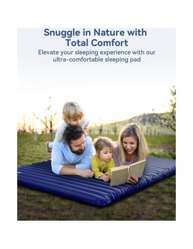 Colchón Inflable Doble Hikenture 200x140 cm 4" para Camping