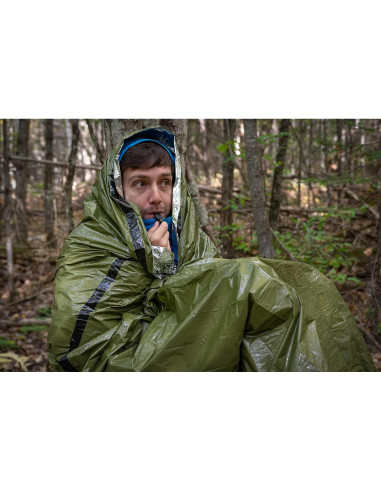 Bivvy de Emergencia S.O.L. Verde 213x91cm Impermeable