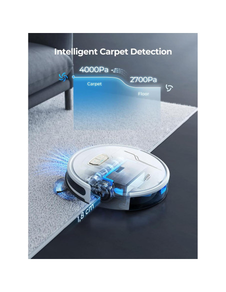 Robot Aspirador y Mopa Laresar Evol 3s 4000Pa Control App