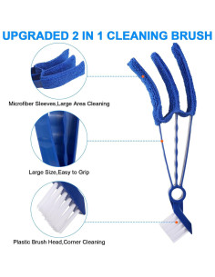 Limpiador de Persianas 2 en 1 EVEPRUS con Mangas Lavables 2