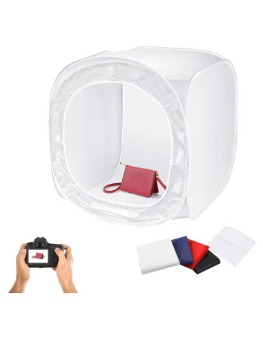 Caja de Luz Plegable Julius Studio 43x43 cm con 4 Fondos