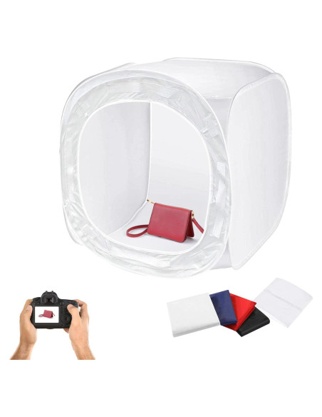 Caja de Luz Plegable Julius Studio 43x43 cm con 4 Fondos