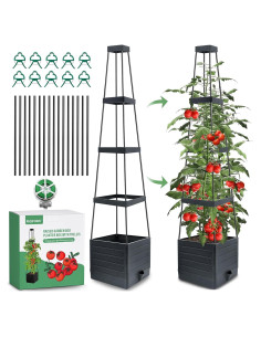 Huerto Elevado MQFORU 145 cm con Autorriego y Enrejado