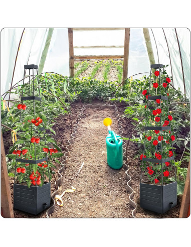 Huerto Elevado MQFORU 145 cm con Autorriego y Enrejado