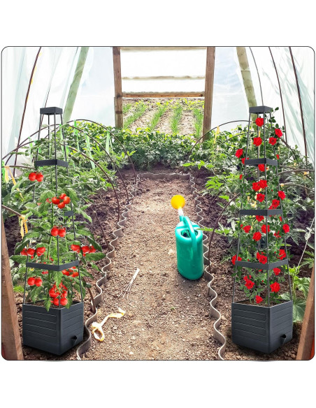 Huerto Elevado MQFORU 145 cm con Autorriego y Enrejado