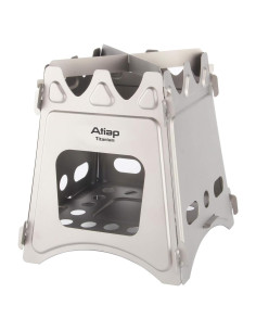 Estufa de leña de titanio ATiAP M para camping 274g