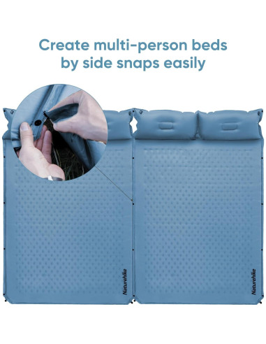 Almohadilla de Camping Autoinflable Naturehike D02-BN 2 Personas