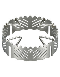 Anillo Paravientos Campingmoon Acero Inoxidable ST-132 Plata