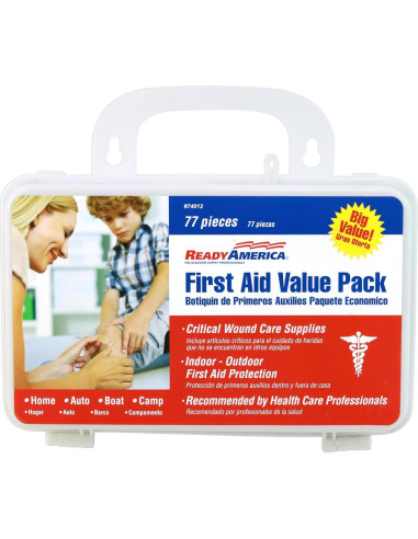Kit de Primeros Auxilios Ready America 74012 - 77 Piezas