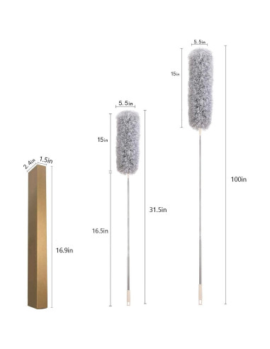 Plumero Extensible Newliton de Microfibra 76 a 254 cm