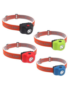 Paquete de 4 Linternas Frontales LED Ploarnovo 5W Impermeables