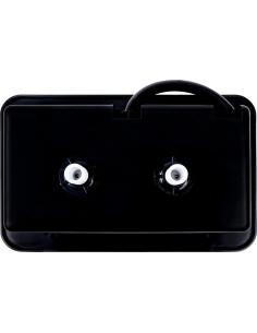 Caja de Ducha Exterior para RV OYMOV - 6.8L, Negra 2