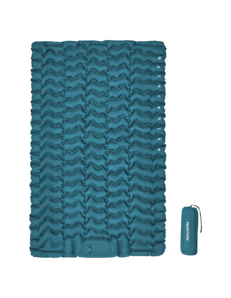Almohadilla Inflable Naturehike 200x60 cm con Bomba de Pie