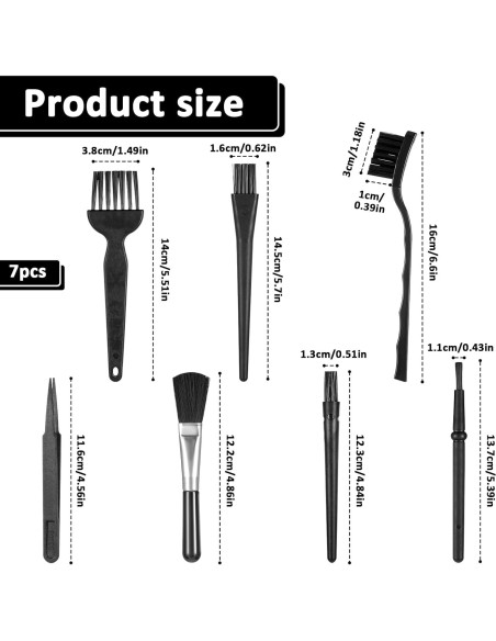 Set de 7 Cepillos de Limpieza Antiestáticos Psyqtsuary