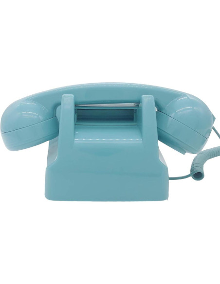 Teléfono Retro de Marcación por Botón TelPal Azul 1980