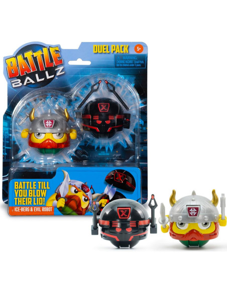 Paquete de Duelo Bolas de Batalla Buzz Bee Toys - Ice-Berg y Robot Malvado