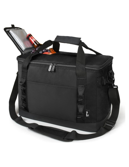 Bolsa Térmica Tirrinia 48 Latas A Prueba de Fugas Negra