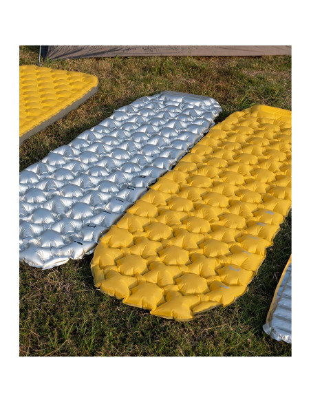 Colchón Inflable Ultraligero iClimb Plata 189x57cm 30s Inflado