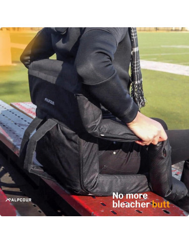 Silla de Estadio Alpcour Reclinable 6 Posiciones Negra