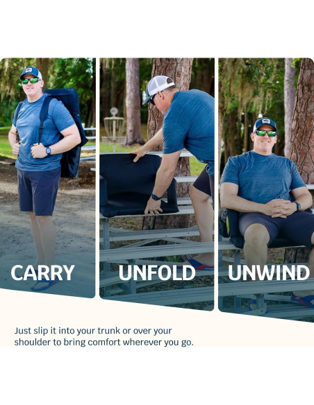 Silla de Estadio Alpcour Reclinable 6 Posiciones Negra