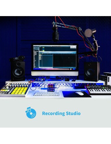 Paneles Acústicos Art3d de Espuma Negra - 4 Piezas 121.92x60.96x5.08 cm