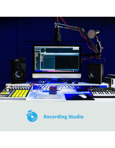 Paneles Acústicos Art3d de Espuma Negra - 4 Piezas 121.92x60.96x5.08 cm