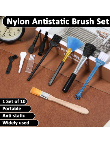 Kit de 10 Cepillos de Limpieza Antiestáticos FdcLixuvol