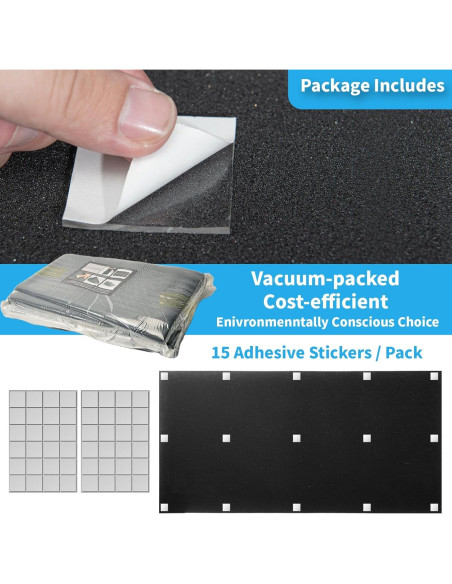 Paneles Acústicos Art3d de Espuma Negra - 4 Piezas 121.92x60.96x5.08 cm