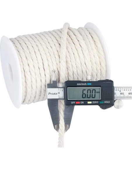 Cuerda de Algodón Náutica jijAcraft 6mm x 30m Blanca