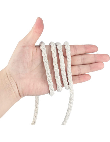 Cuerda de Algodón Náutica jijAcraft 6mm x 30m Blanca