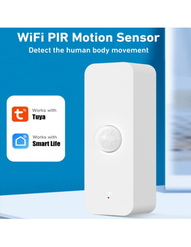 Sensor de Movimiento WiFi SENCKIT Infrarrojo 7m 1-Pack