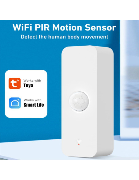 Sensor de Movimiento WiFi SENCKIT Infrarrojo 7m 1-Pack
