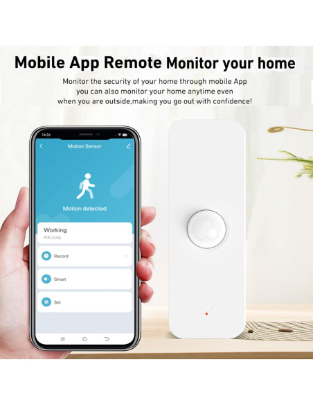 Sensor de Movimiento WiFi SENCKIT Infrarrojo 7m 1-Pack