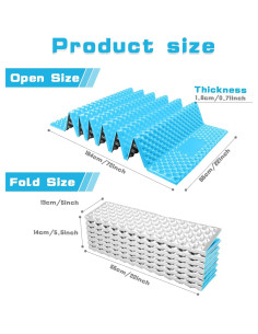 Colchoneta Plegable TIYURENER de Espuma Cerrada 182.88x55.88cm 2