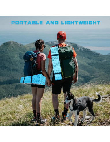 Colchoneta Plegable TIYURENER de Espuma Cerrada 182.88x55.88cm