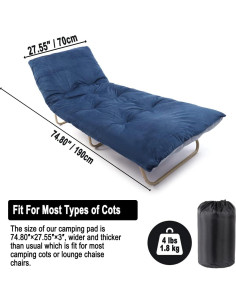 Almohadilla de Cama de Camping SWTMMERRY 190x70 cm Impermeable 2