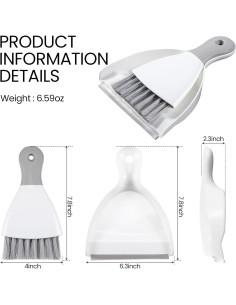 Conjunto de Escoba y Recogedor Zopeal - 6 Juegos Mini para Limpieza 2