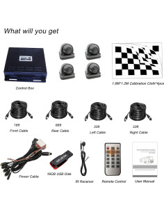 Cámara DVR 360 Weizhen DV006 1080P para Vehículos 2