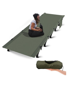 Cama de Camping Plegable SKDGPS Verde Militar 189.9x65 cm