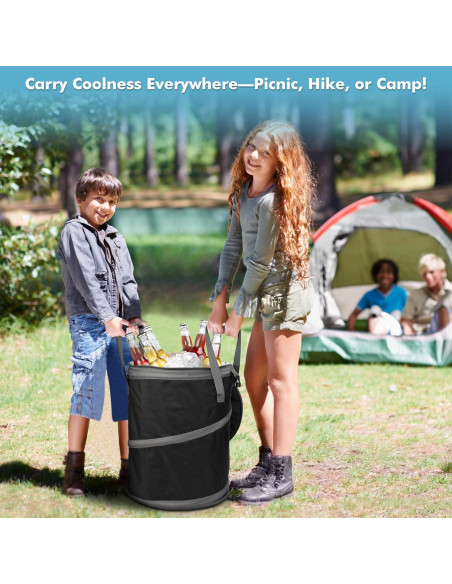 Bolsa de Enfriamiento Colapsable Tirrinia 32 L - Negro