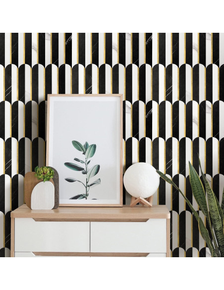 Azulejo Autoadhesivo PVC Vamos Azulejo 30.2x27.4cm Mármol