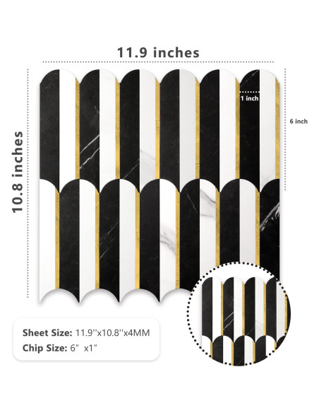 Azulejo Autoadhesivo PVC Vamos Azulejo 30.2x27.4cm Mármol