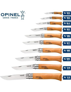 Cuchillo Plegable Opinel No. 2 Acero Carbono Mango Madera Haya 2