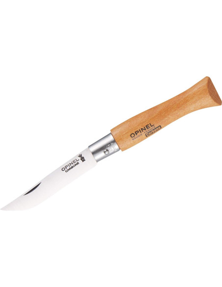 Cuchillo Plegable Opinel No. 2 Acero Carbono Mango Madera Haya